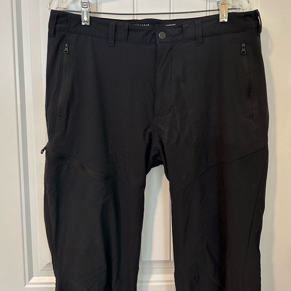Mountain Hardwear Men's Black Soft Shell Hiking Outdoor Pants Size 34